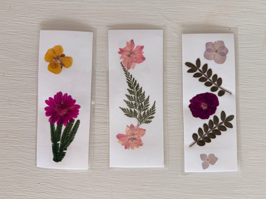 Handmade Pressed Flower Bookmarks