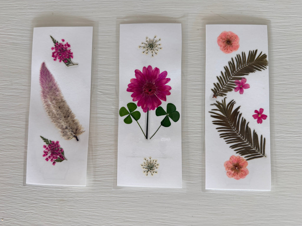 Handmade Pressed Flower Bookmarks