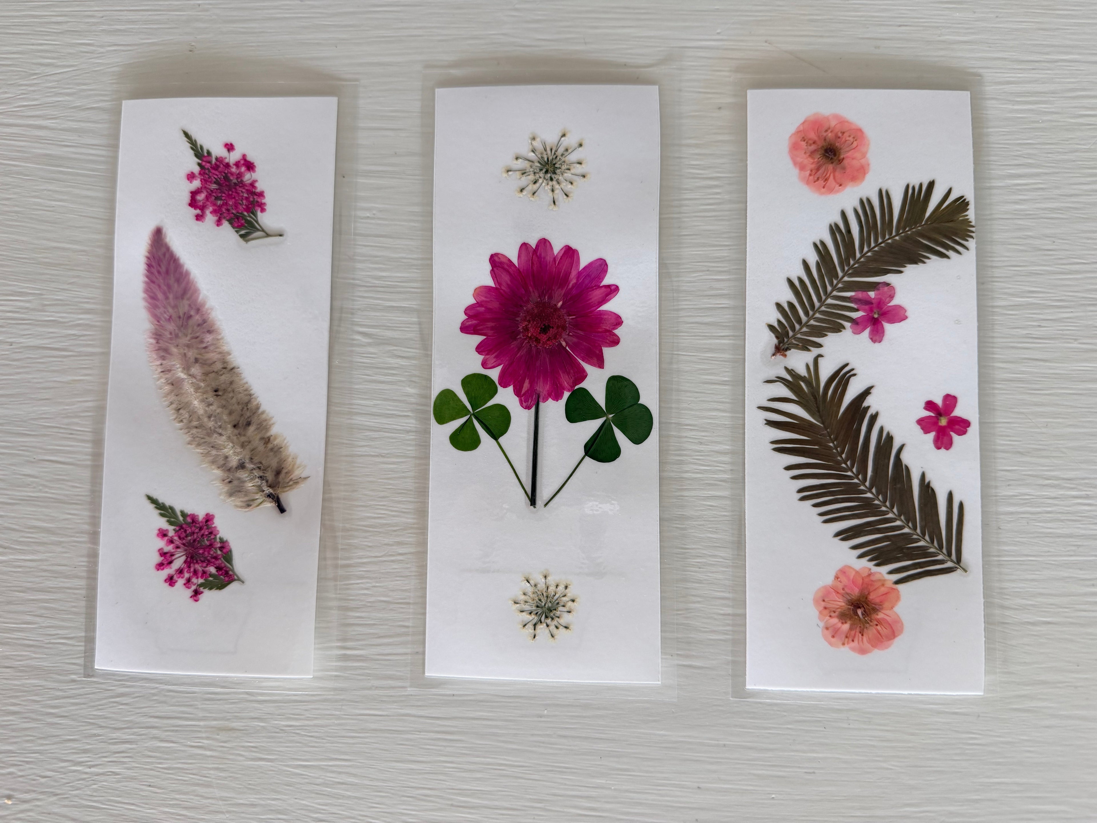 Handmade Pressed Flower Bookmarks